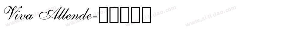 Viva Allende字体转换